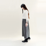 ★サンプルSALE<A>30%OFF★水玉 黒×白 ロングスカート ブラック ホワイト ドット ●COLETTE●