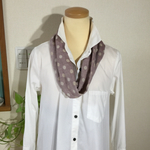 wガーゼのスヌード