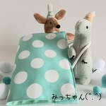 ★(^.^)マスクのおうち♪ミントグリーンドット★除菌がてきるマスク仮置きケース♪