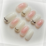 チークネイルチップ　Peach