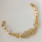 【再3販】マスクフック　マスク留め　マスクバンド★シャンパンイエロー　クリスタル