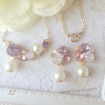 【12】 人気カラー SWAROVSKI モチーフ♡箱発送♡ピアス*ネックレス