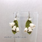 レース編み鈴蘭のイヤリング/ピアス