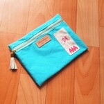 受注製作　新選組袖章タッセルポーチ　《浅黄》