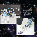 (夏バージョン星空)space debris(スペースデブリ)☆コイルブレスレット　