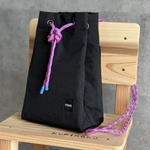 K-BAG（ナイロン巾着バッグ）purple×blue
