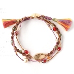 フレームガラスとチェコビーズで表現するフィンランドの森ブレスレット