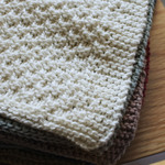knit handkerchief mini 手編みのハンカチ ミニ / off white