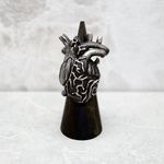 【一点物作品】Standard Anatomy Heart Big ring カオティックブレインシルバーアクセサリー