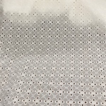 送料無料／カットワーク綿レース刺繍生地・マスク綿レース生地　65×20cm   J J