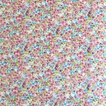 ナイロン【布 115×50】小花 ピンクブルー