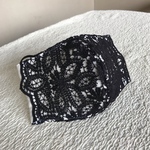 ブラックレース立体マスク(涼感ガーゼ仕様)