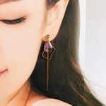 しずくとクネクネのピアス