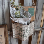 リメイク缶＊木製壁掛け【GREEN MARKET】