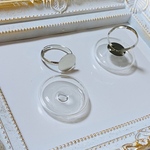 GLAS SILVER RING SET