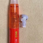 【SALE】マンチカン（はちわれグレー）0.38mm消せるボールペン【赤インク】