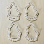 CLEAR PEARL MARBLE HOOP PARTS