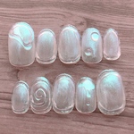 オーロラニュアンスネイル ネイルチップ⑮