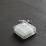 アクアマリン　レースCZリング　SILVER925