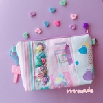 マーケット柄 ♡ シャカシャカポーチ