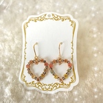 (再販)ハートリースのフックピアス/イヤリング