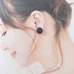 送料無料✴︎アレルギー対応✴︎navy antique flower♡ピアス・イヤリング