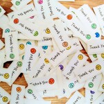 手書きスマイルTHANK　YOUシール 80枚