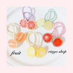フルーツヘアゴム フレッシュ🍎🍊🍈🍉🍇