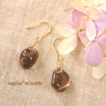 スモーキークォーツ＊ピアス