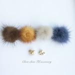 pearl bijou mink fur catch earring
