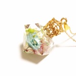 510-09　スターフラワーブロッサムとカスミソウのペンダント*.:★ Little garden ★:.* 　