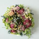 ギャザリング風　多肉植物　リース　mini