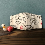 ハリネズミさん大好き！　ナチュラル　子ども用立体マスク(小学生向け) 男の子　女の子　北欧