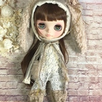 1533 ひらひらrabbit ロンパース Blythe ブライス アウトフィット