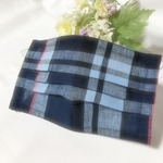 【再販】夏用　麻100%1枚仕立て　メンズ用　プリーツマスク