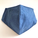 【藍染マスク】夏用　フィルターポケット付きマスク　大人用[N7]