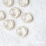 8pcs 水面カボション ウェーブカボション アイボリー