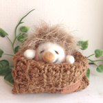 羊毛フエルト  針もふわふわ ハリネズミ