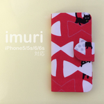 iPhone 6/6s☆ねこ＆リボン　手帳型