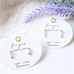 miniストーン♡　ゆれるピアス/樹脂ノンホールピアス（イヤリング）　