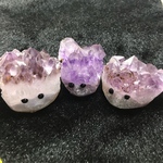 せな様専用★はりねずみアメジストクラスター三姉妹✩.*˚
