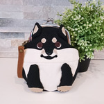 【junjunka0218様オーダー品】ムッチリボディ黒柴がま口