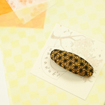 【麻の葉】手刺繍パッチンピン  minne×The UKIYO-E 2020 ― 日本三大浮世絵コレクション」コラボ作品