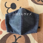 送料込み♪夏用グレー☆薄手の速乾マスク