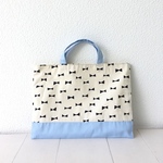30×40 Ribbon×light blue＊レッスンバック