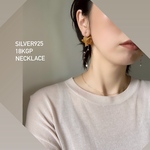 11May20＊silver925 18kgp シンプルチェーンネックレス ゴールドネックレス