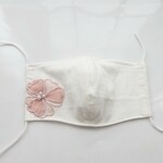 ノーズワイヤー入り 夏 立体インナーマスク  1点物☆ ピンクレース
