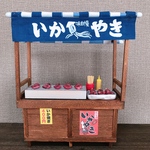 送料無料【受注製作】ミニチュア＊いか焼き屋台＊