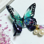 パールが揺れる蝶々のヘアゴム🦋orポニーフック