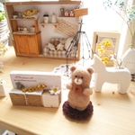 食いしん坊くまさん 羊毛フェルト